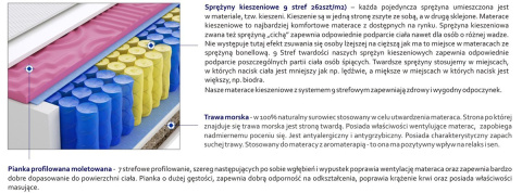 Materac Praga Molet Trawa 170x230 cm Materac Praga Molet Trawa 170x230 cm