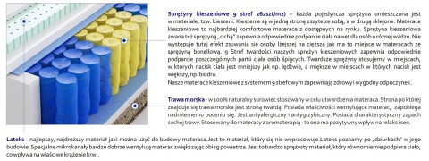 Materac Haga Mini Trawa 195x240 cm