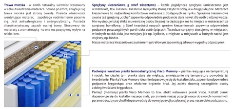 Materac Bratysława Trawa Max Plus 110x220 cm